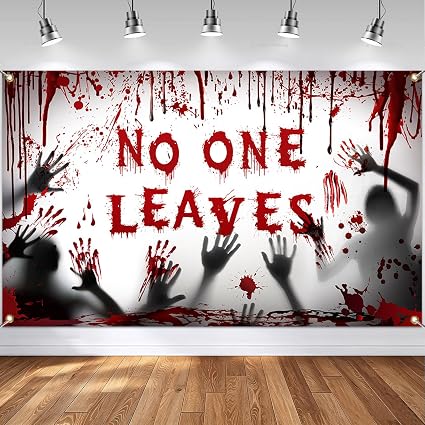 Halloween Bloody Party Banner